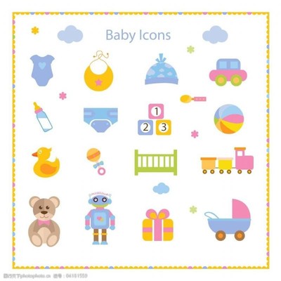 卡通嬰兒玩具圖片素材