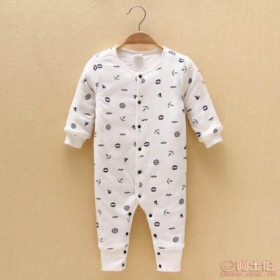 【kookoohouse/咕咕屋廠家直銷2015秋冬新款兒童加厚爬服卡通滿印花開扣嬰兒連體衣】平度市三金針織品加工廠 - 產(chǎn)品庫(kù)