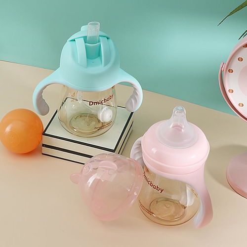 奶瓶ppsu嬰兒耐摔寬口徑防脹氣帶吸管硅膠奶嘴防摔新生兒嬰兒用品